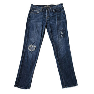 Abercrombie & Fitch Jeans Size 2R Womens Boyfriend Straight Distressed 1892